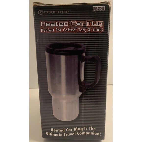 12V Portable 450ml Car Heating Cup Stainless Steel Water Coffee Bottle Warmer - Picture 4 of 5